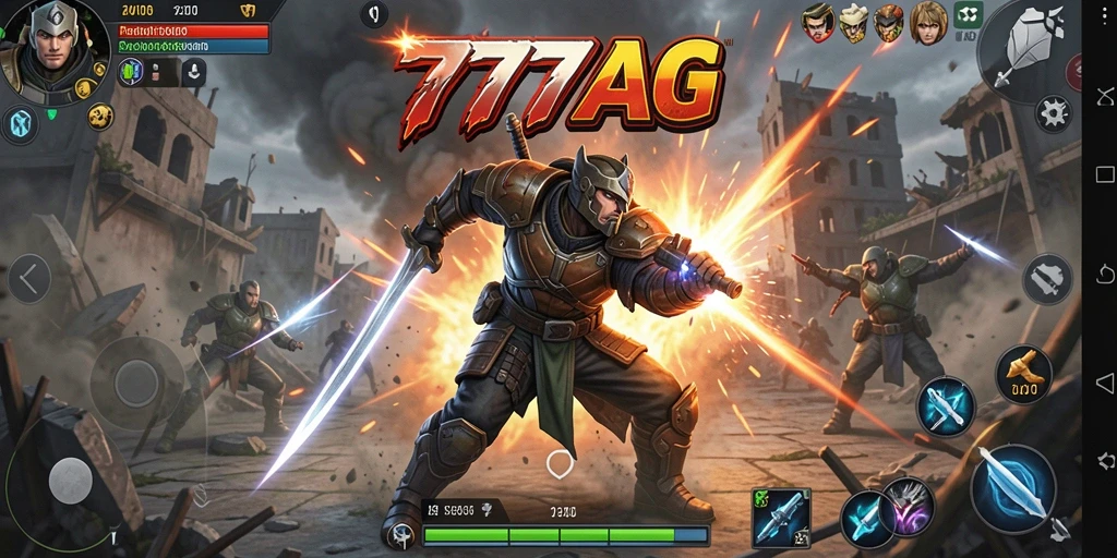 Tangkapan layar dari gameplay Fighting yang mendebarkan di 777AG.