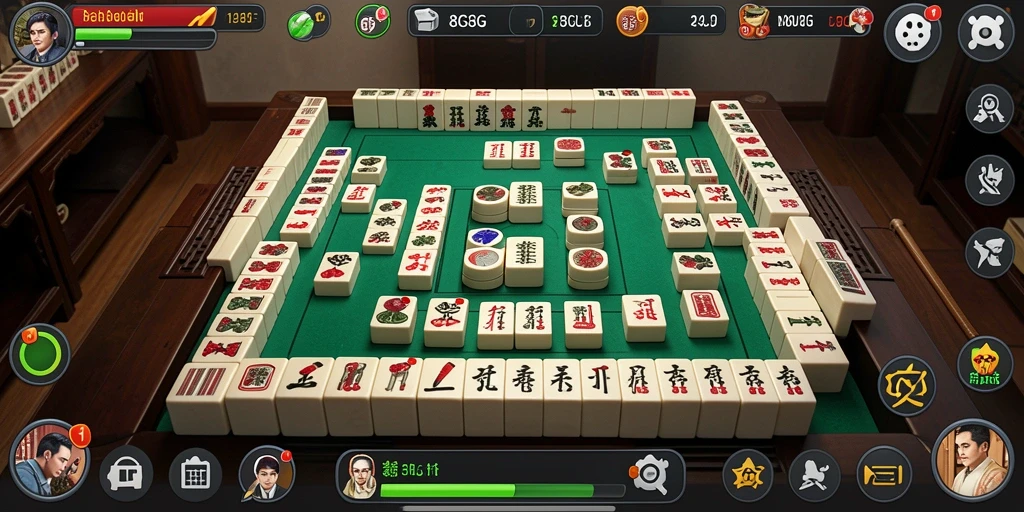 Tampilan gameplay 8G8G dengan elemen Mahjong yang menarik.