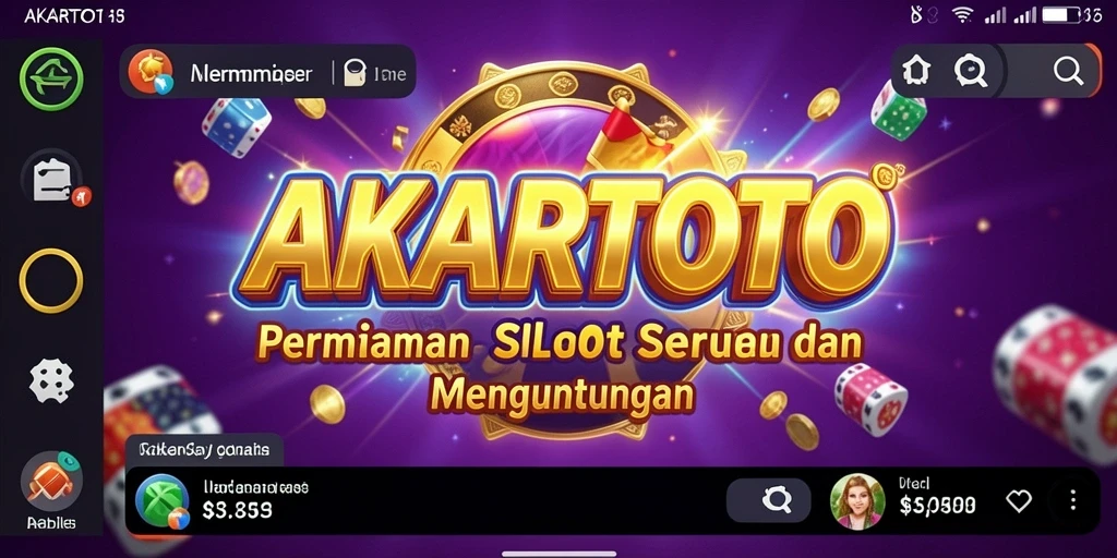Tampilan menarik dari gameplay Slot AKARTOTO.