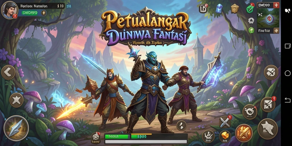 Tampilan gameplay DMD999 yang memukau dan penuh aksi petualangan.