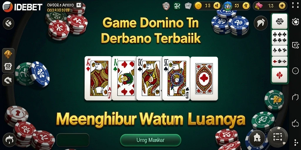 Tampilan gameplay domino yang seru dan interaktif di IDEBET.