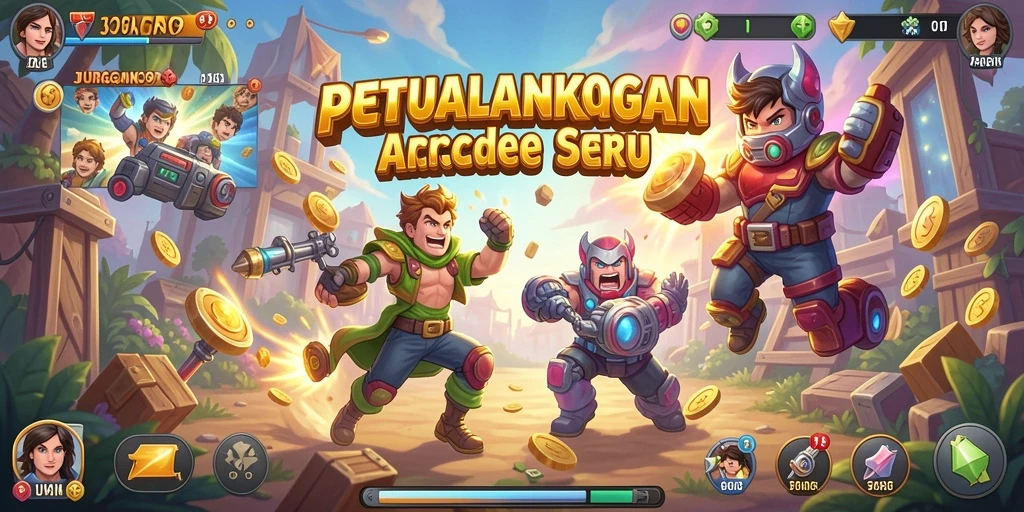 Tampilan gameplay seru dalam JURAGANKOIN99 dengan berbagai tantangan.