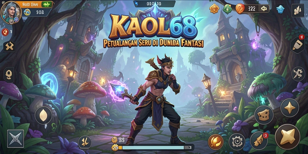 Screenshot KAOL68 menampilkan aksi seru dalam permainan petualangan.