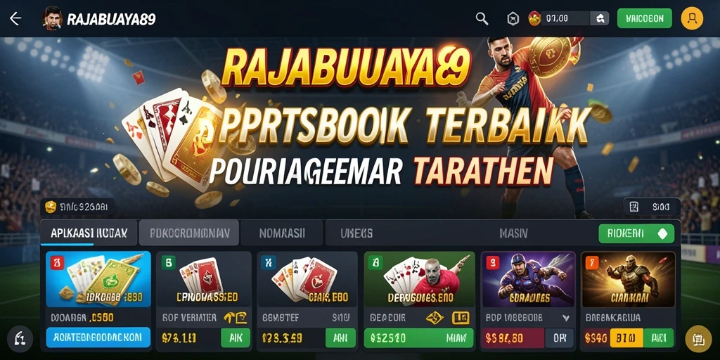Tampilan gameplay RAJABUAYA89 yang dinamis dalam taruhan olahraga.