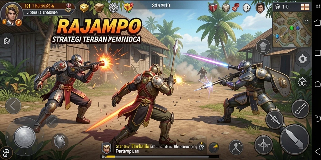 Gameplay RAJAMPO yang menegangkan dan strategis.