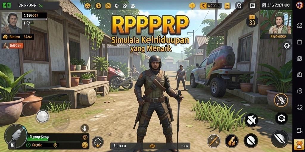 Tampilan gameplay RPRPRP yang menarik dalam simulasi kehidupan.