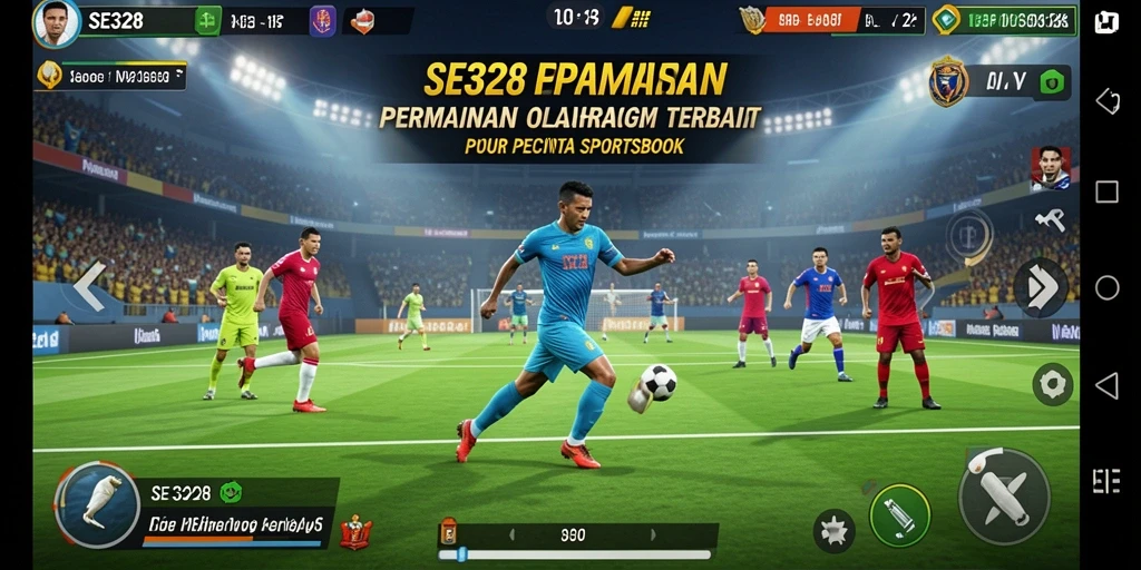 Tampilan antarmuka aplikasi SE328 untuk taruhan olahraga yang menarik.