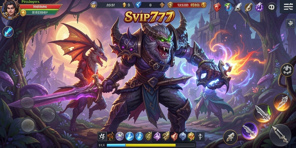 Tampilan gameplay menegangkan dari SVIP777 dalam dunia petualangan.