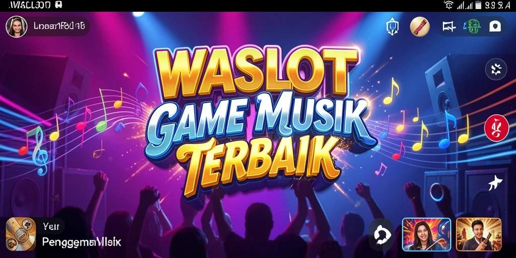 Screenshot utama WASLOT menampilkan gameplay seru dengan koleksi lagu menarik.