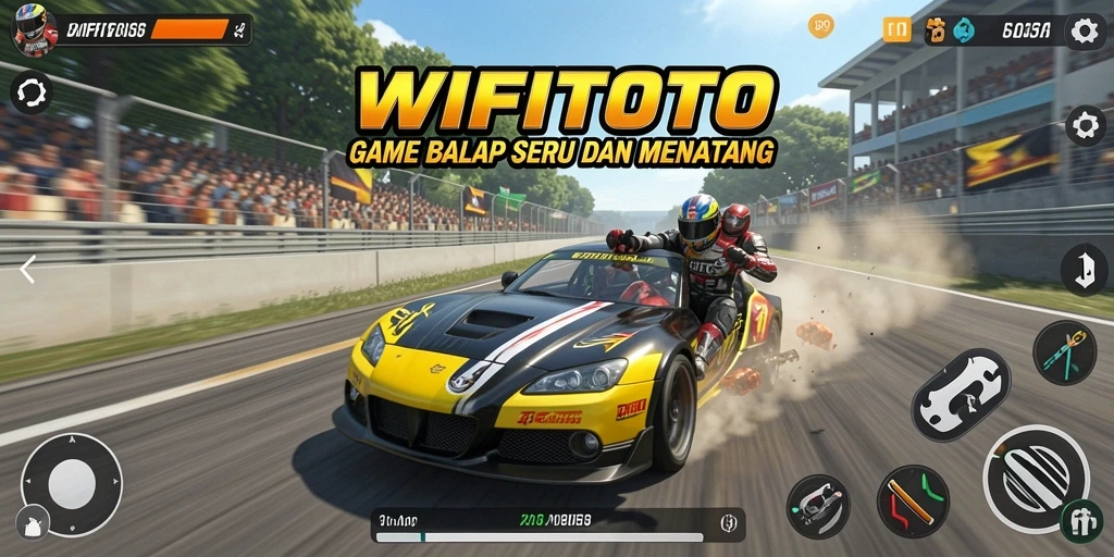 Gameplay balap seru dan menantang di WIFITOTO.